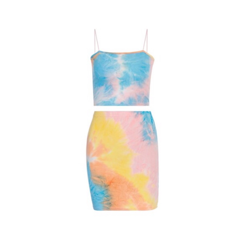 Tie Dye Skirt Set
